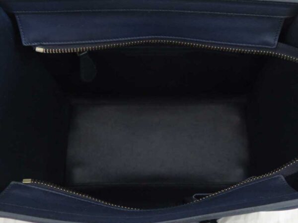 e52899a 3 Celine Luggage Micro Shopper Bag Leather Blue Black Brown