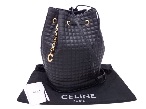 e52951a Celine Backpack Rucksack Leather Black