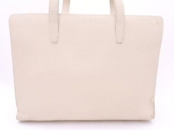 e53041a 1 Loewe Leather Tote Bag Off White