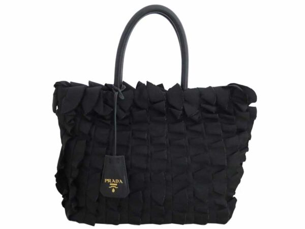 e53091a Prada Tote Bag Nylon Leather Black