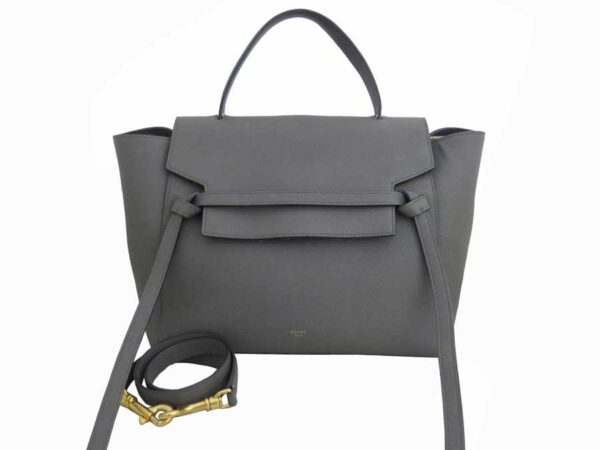 e53095a Celine Belt Bag 2Way Bag Leather Gray