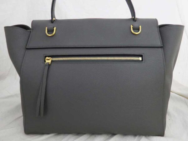 e53095a 2 Celine Belt Bag 2Way Bag Leather Gray