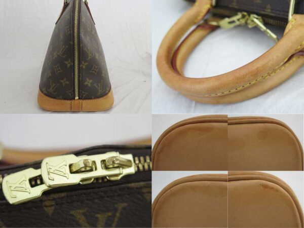 e53191a 4 Louis Vuitton Alma PM Monogram Canvas Handbag Brown