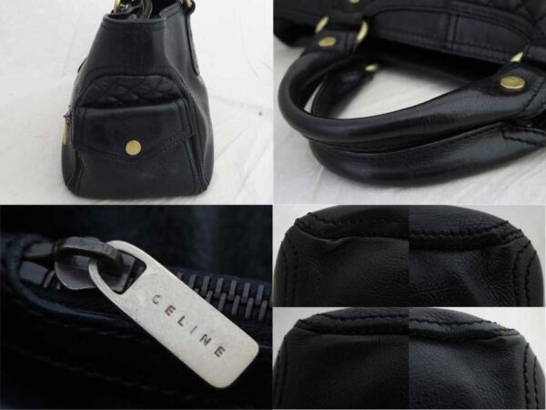 e53199a 4 Celine Boogie Bag Leather Black