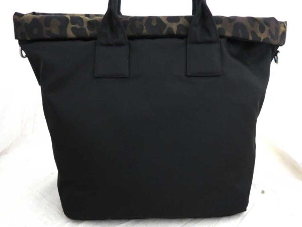 e53293f 3 Prada Handbag Leopard Reversible Nylon Khaki Brown Black