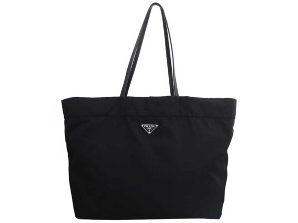 e53391a Prada Tote Bag Nylon Leather Black