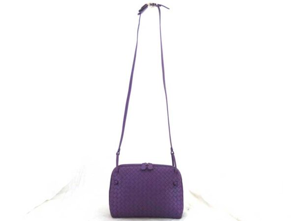 e53398f 1 Bottega Veneta Intrecciato Leather Crossbody Shoulder Bag Purple