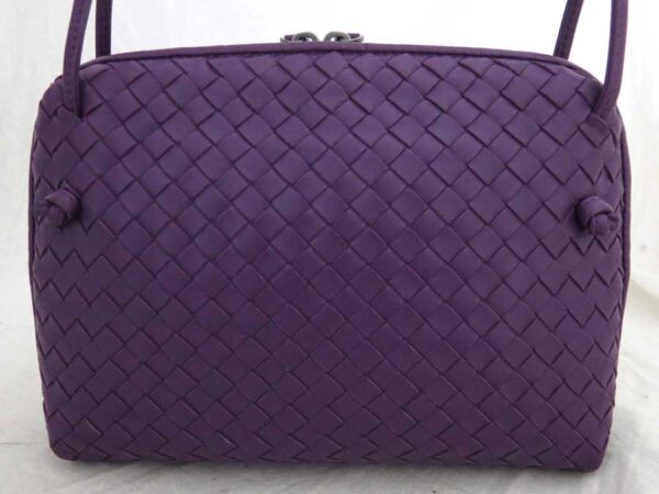 e53398f 2 Bottega Veneta Intrecciato Leather Crossbody Shoulder Bag Purple