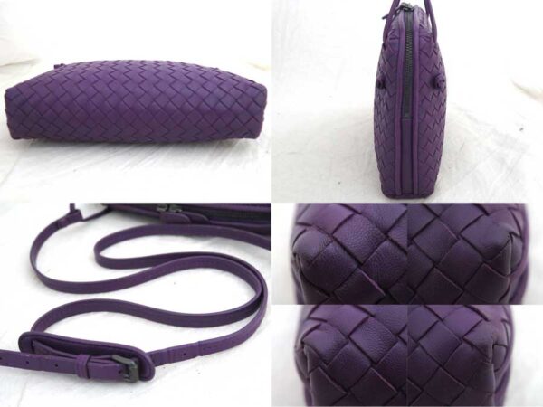 e53398f 4 Bottega Veneta Intrecciato Leather Crossbody Shoulder Bag Purple