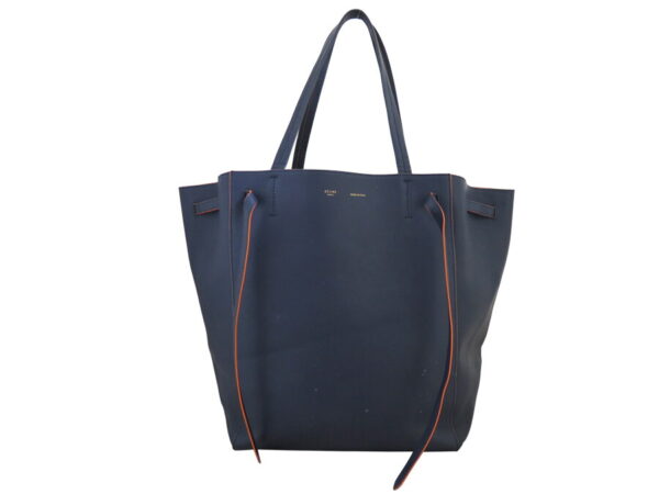 e53492a Celine Phantom Tote Bag Leather Blue Orange