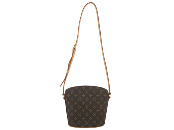 e53591a 1 Louis Vuitton Drouot Monogram Canvas Crossbody Bag Brown