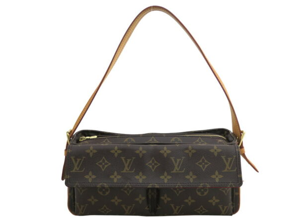 e53592a 1 Louis Vuitton Viva Cite MM Monogram Canvas Shoulder Bag Brown