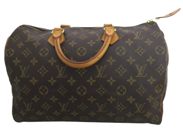 e53596a Louis Vuitton Speedy 35 Monogram Canvas Handbag Bag Brown