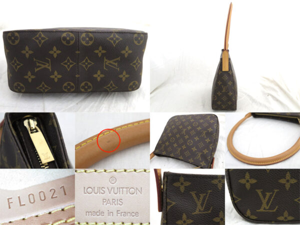 e53598a 4 Louis Vuitton Looping MM Monogram Canvas Shoulder Bag Brown