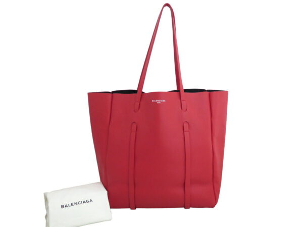 e53602a Balenciaga Leather Shoulder Bag Tote Bag Red