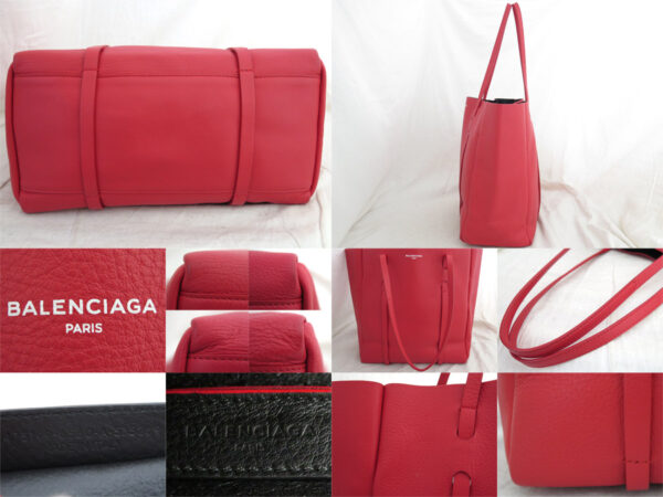 e53602a 4 Balenciaga Leather Shoulder Bag Tote Bag Red