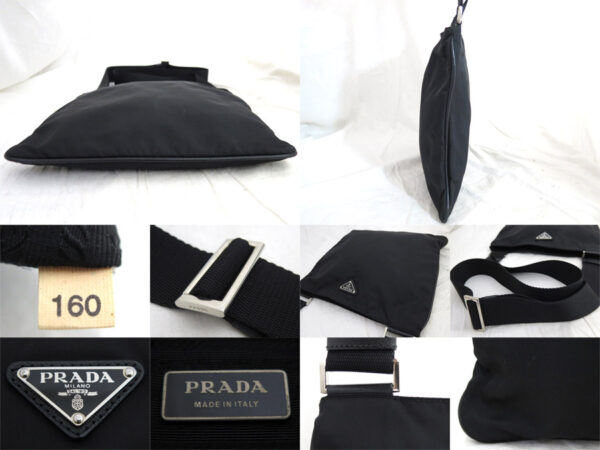 e53798g 4 Prada Crossbody Shoulder Bag Nylon Canvas Black