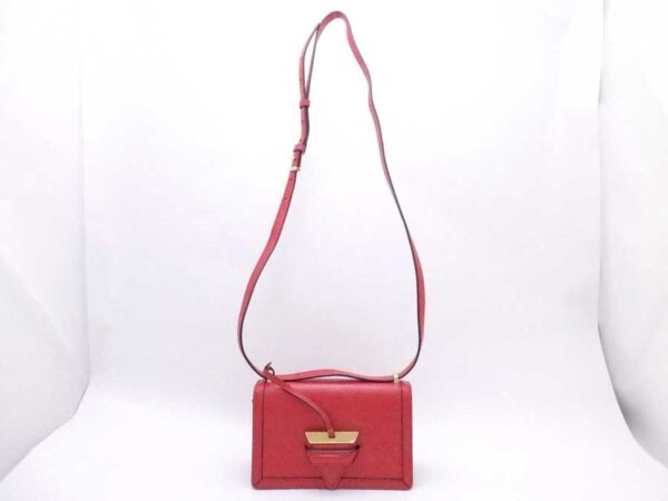 e53844a 1 Loewe Barcelona Leather Crossbody Shoulder Bag Red