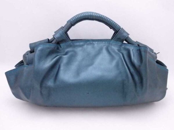 e53853a 1 Loewe Nappa Aire Leather Handbag Metallic Blue