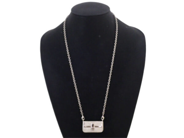 e53940g 1 Fendi Baguette Pendant Necklace Metal