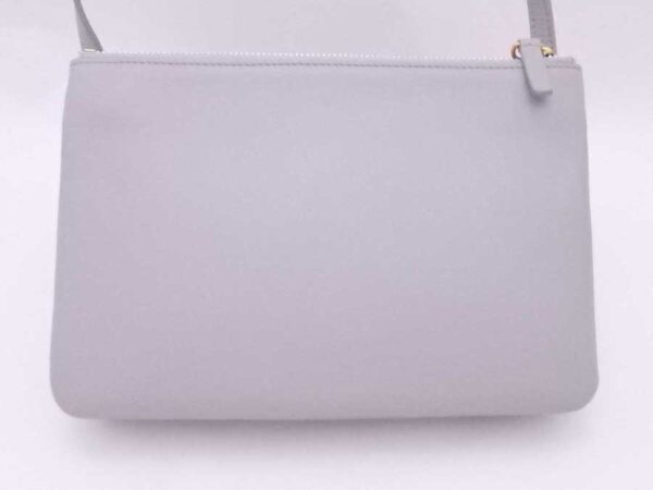 e53955f 2 Celine Trio Crossbody Shoulder Bag Leather Gray