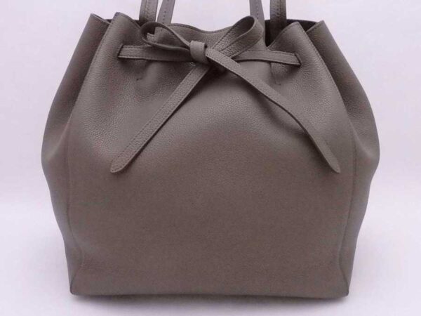 e54144f 1 Celine Hippo Phantom Tote Bag Leather Greige