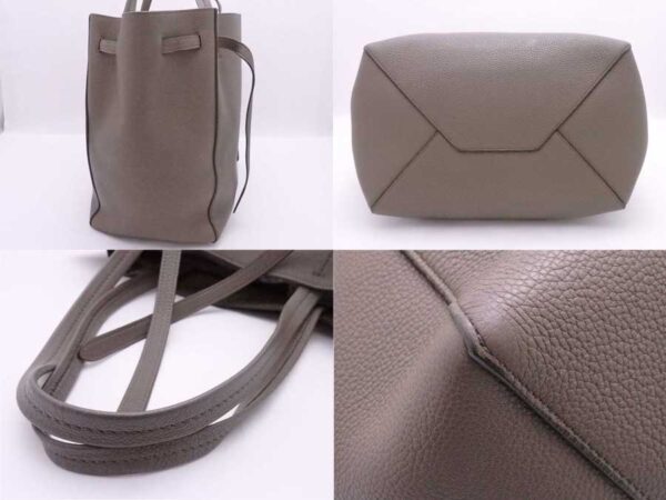 e54144f 4 Celine Hippo Phantom Tote Bag Leather Greige