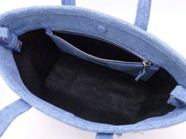 e54550a 3 Balenciaga Denim Crossbody Shoulder Bag Blue