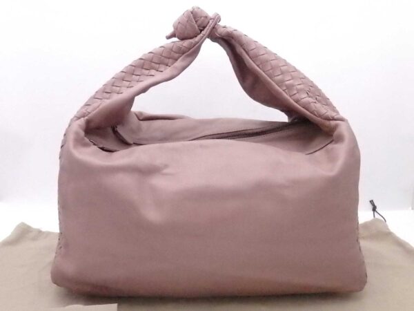 e54551f Bottega Veneta Intrecciato Leather Shoulder Bag Pink Brown