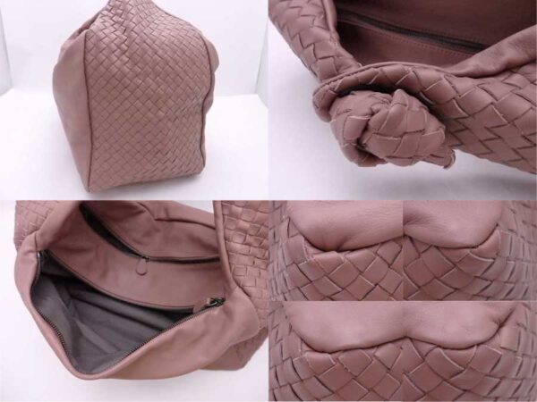 e54551f 4 Bottega Veneta Intrecciato Leather Shoulder Bag Pink Brown