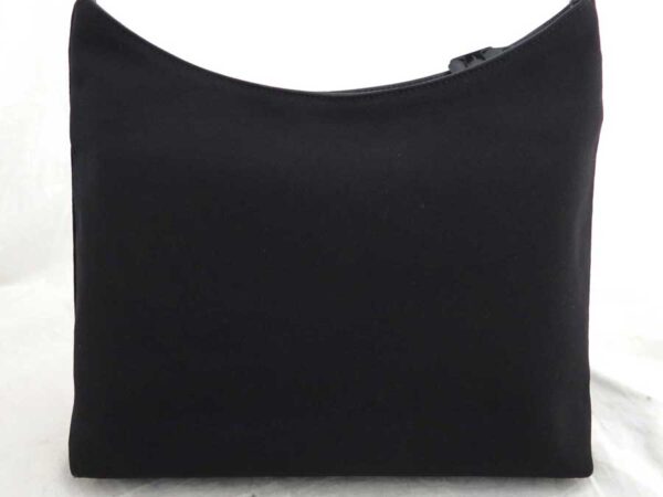 e54594a 2 Salvatore Ferragamo Canvas Shoulder Bag Black