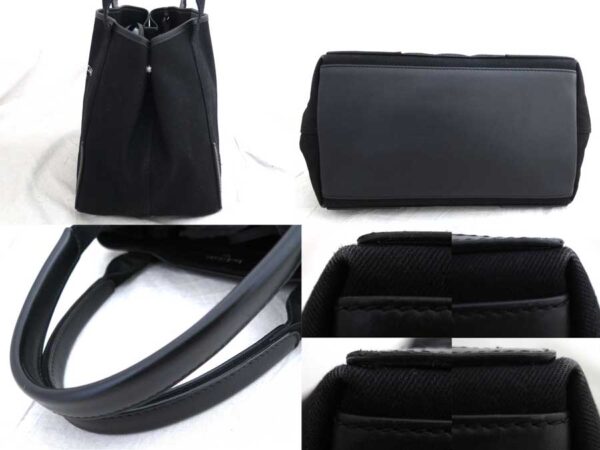 e54597g 4 Balenciaga Canvas Leather Tote Bag Black