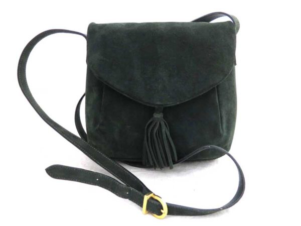 e54601a Salvatore Ferragamo Suede Crossbody Bag Green