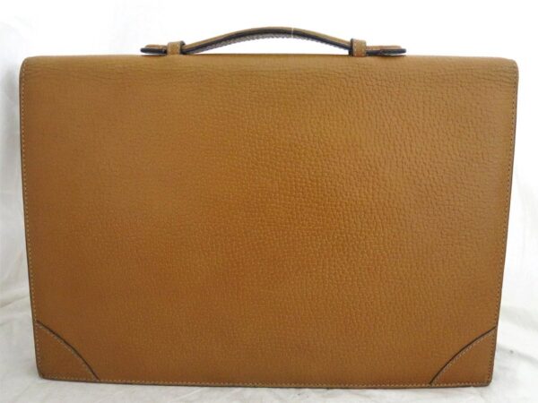 e54705a 2 Loewe Anagram Leather Business Bag Brown