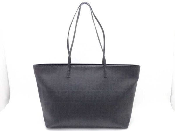 e54851a Fendi Tote Bag Zucca Leather Black Gray