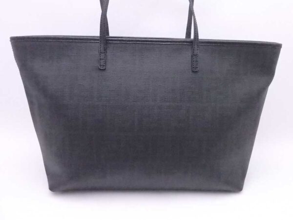 e54851a 1 Fendi Tote Bag Zucca Leather Black Gray