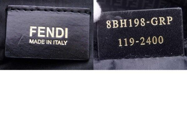 e54851a 10 c Fendi Tote Bag Zucca Leather Black Gray