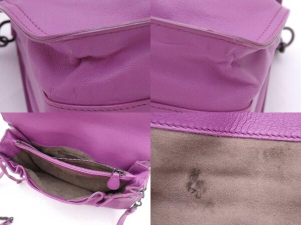 e54950a 9 c Bottega Veneta Intrecciato Leather Crossbody Shoulder Bag Purple Gunmetal