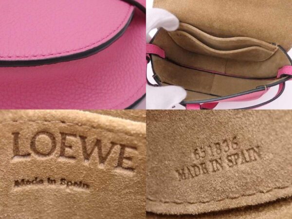 e54954g 10 c Loewe Gate Mini Leather Crossbody Shoulder Bag Pink