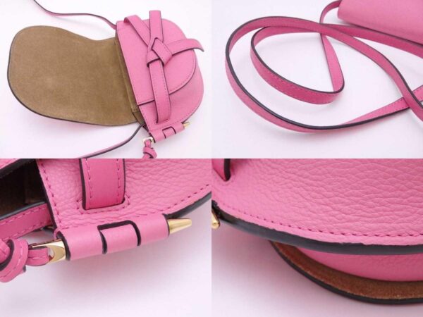 e54954g 6 c Loewe Gate Mini Leather Crossbody Shoulder Bag Pink