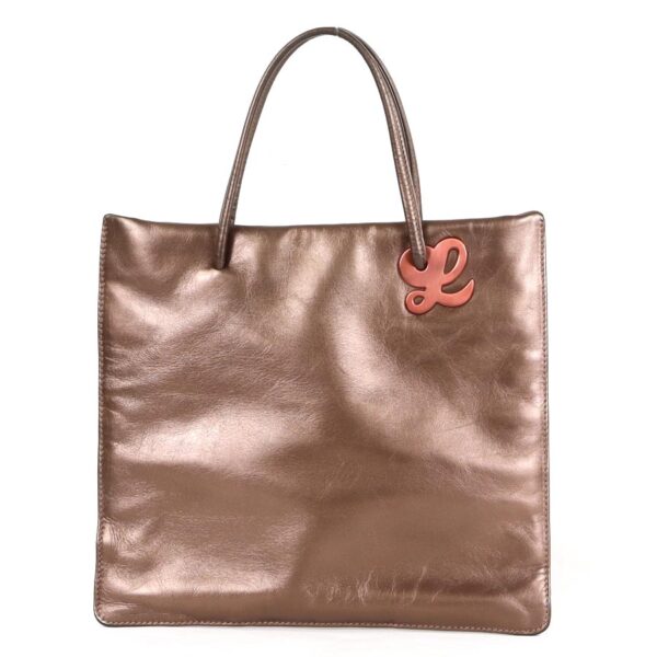 e55146a Loewe Tote Bag Leather Bronze