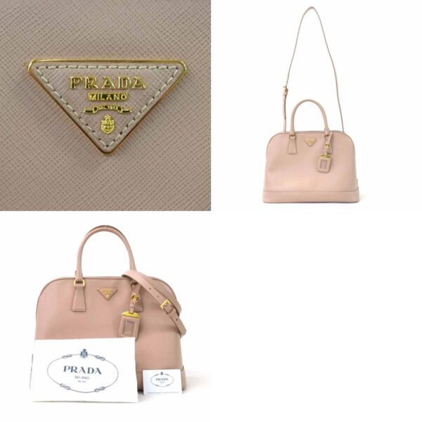 e55271f 13 c Prada Shoulder Bag Leather Pink Beige