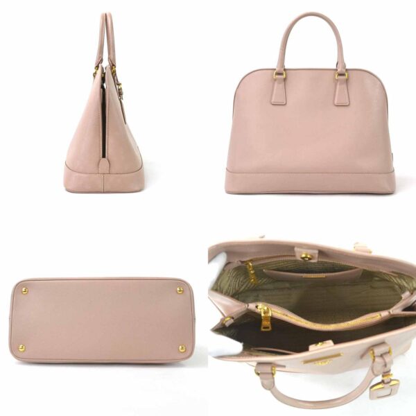 e55271f 1 c Prada Shoulder Bag Leather Pink Beige