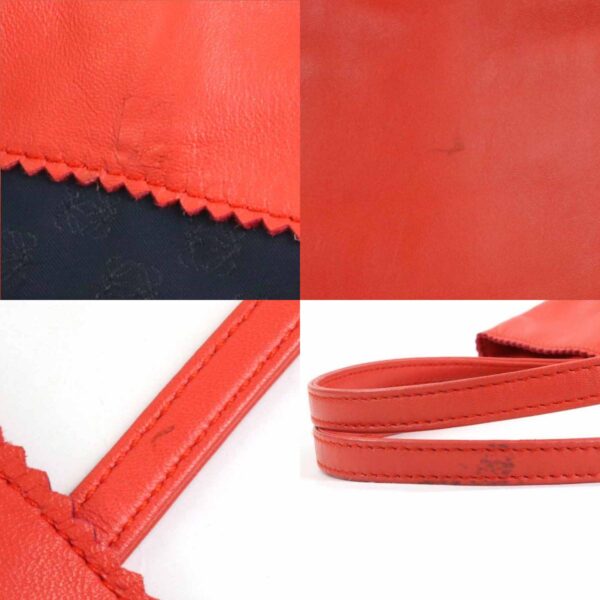 e55399a 6 c Loewe Anagram Leather Tote Bag Orange Red