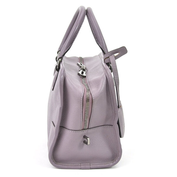 e55711a 1 Loewe Amazona Leather Handbag Purple