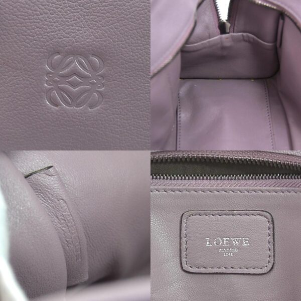 e55711a 10 c Loewe Amazona Leather Handbag Purple