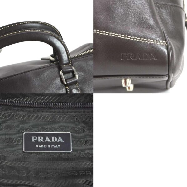 e55752a 10 c Prada Shoulder Bag Leather Brown