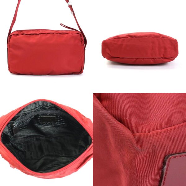 e55964j 2 c Prada Crossbody Shoulder Bag Nylon Red