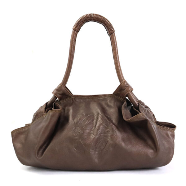 e56113a Loewe Nappa Aire Leather Shoulder Bag Bronze