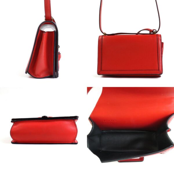 e56231a 1 c Loewe Barcelona Leather Crossbody Shoulder Bag Red